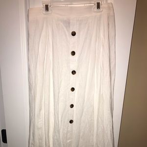 Long White Maxi Skirt